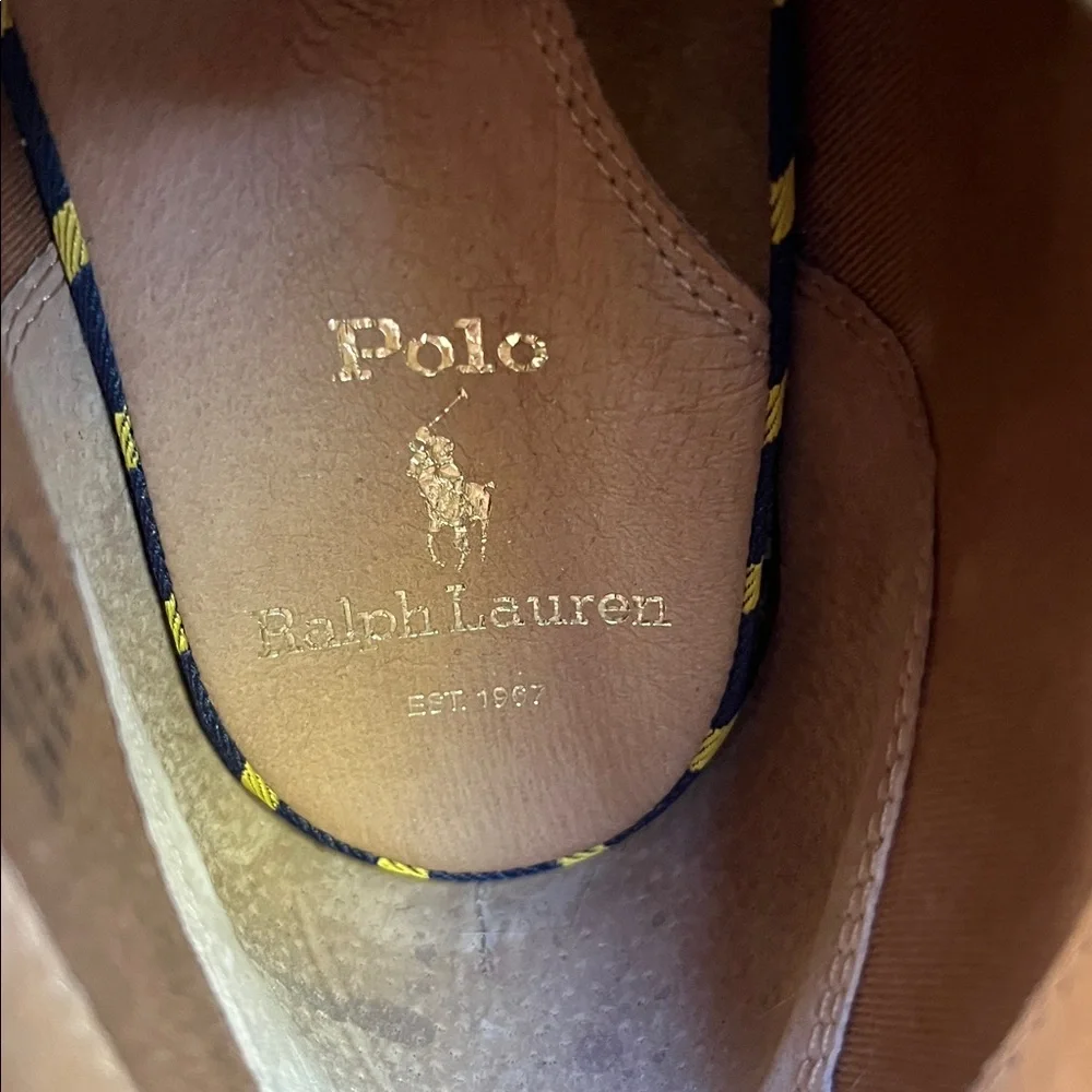 🤎 Polo Ralph Lauren Talan Tan Suede Leather Chukka Boots Size 10